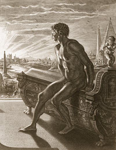 Estatua de Memnón, 1731 de Bernard Picart